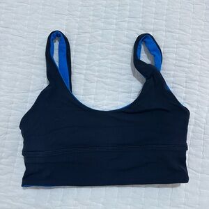 Women's Black and Blue Lululemon Sports Bra